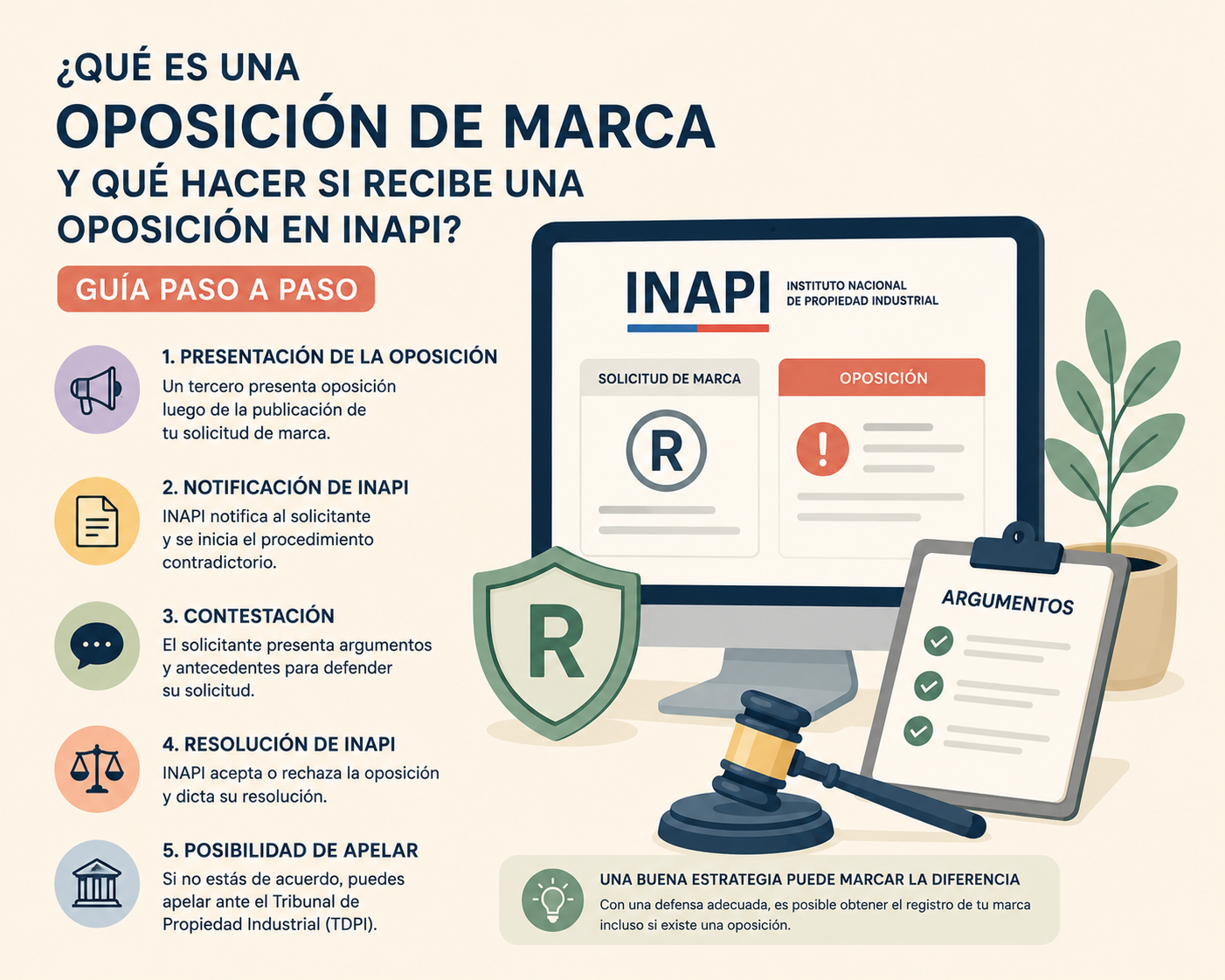 ¿Qué es una oposición de marca y qué hacer si recibe una oposición en INAPI? (2026)
