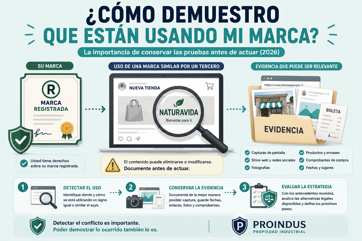 ¿Cómo demostrar que una empresa está usando mi marca sin autorización? (2026)